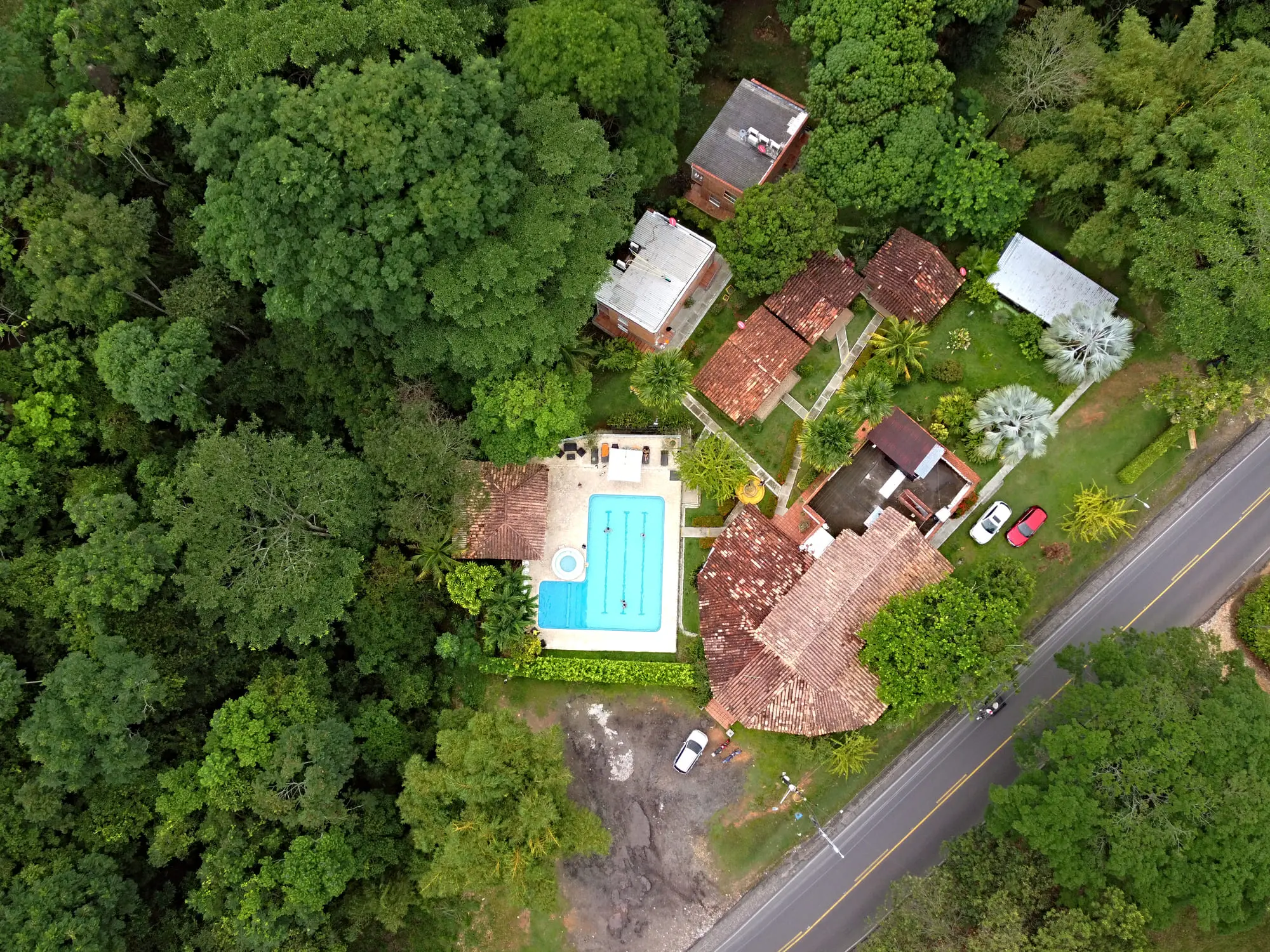 Vista aérea Hotel Parador del Gitano, Doradal Antioquia